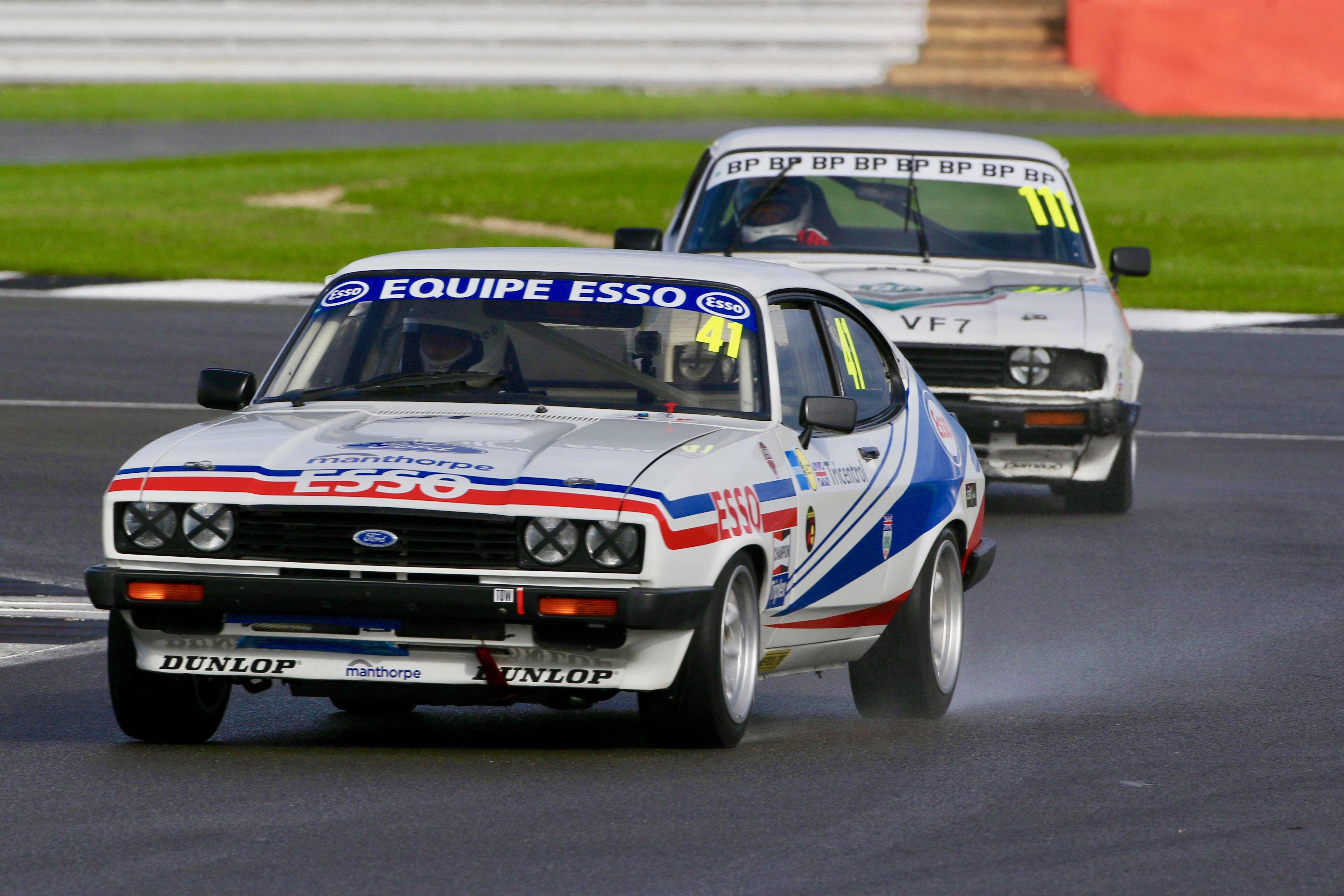 Ford Capris at Silverstone Classic